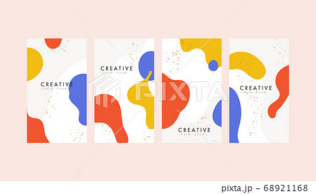Colorful memphis style pattern vector. Geometric 68921168