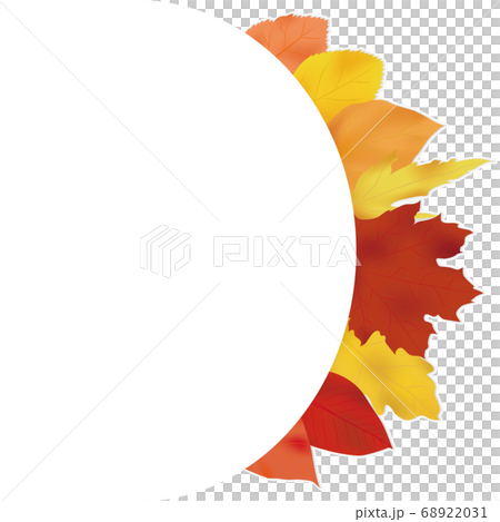 秋天的葉子的框架圍成一圈 秋天的葉子的框架圍成一圈 68922031