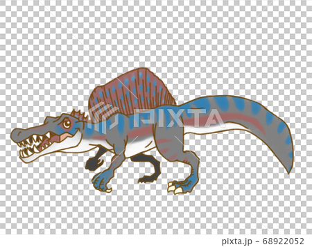 スピノサウルスのイラストのイラスト素材 6252