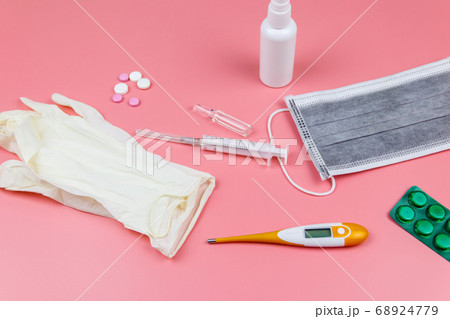 Concept of a prevention and treatment coronavirus. 68924779