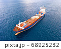 Large Container ship at Sea, Aerial image. 68925232
