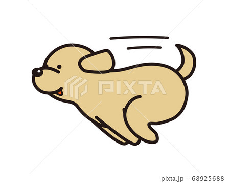 走る犬のイラスト素材 6256