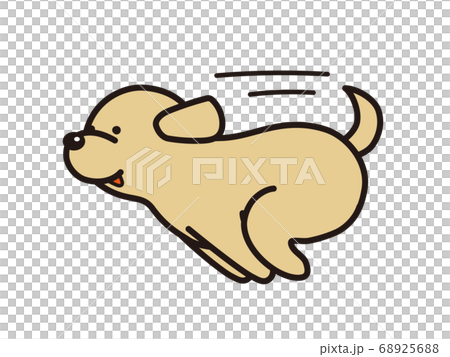 走る犬のイラスト素材 6256