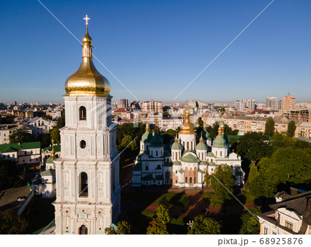Saint Sophia's Cathedral in Kyiv, Ukraine. Aerial view Saint Sophia's Cathedral in Kyiv, Ukraine. Aerial view 68925876
