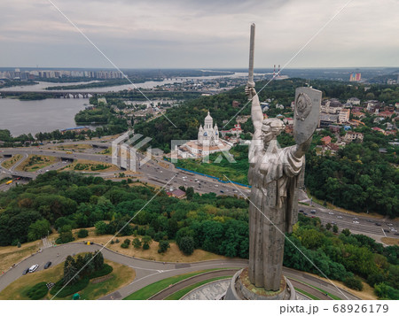 Architecture of Ukraine: Motherland Monument in Kyiv, Ukraine 68926179