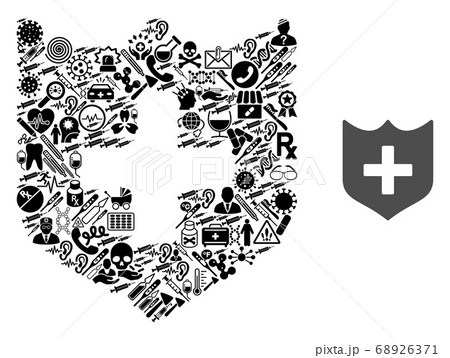 Collage Medical Shield from Healthcare Items 68926371