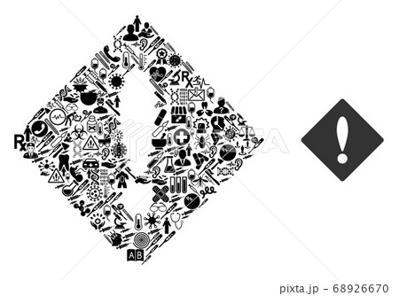 Mosaic Error of Healthcare Icons Mosaic Error of Healthcare Icons 68926670