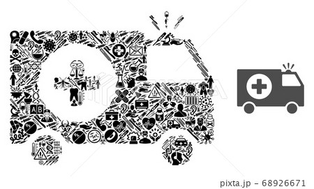 Collage Emergency of Health Symbols 68926671