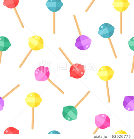 Sweet Pattern Candy Color Background Vectorのイラスト素材