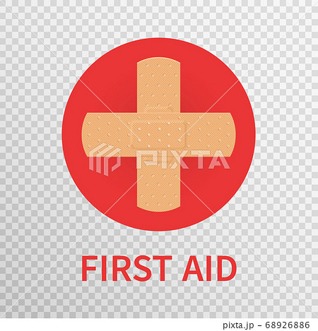 First aid sign isolated on transparent background. 68926886