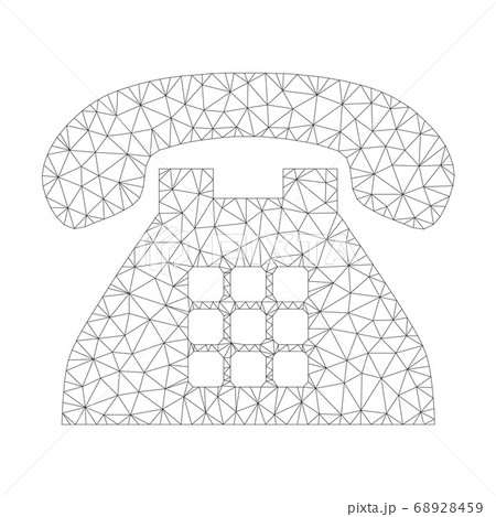 Mesh Vector Tone Phone Icon 68928459