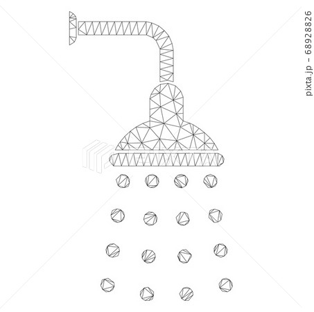 Mesh Vector Shower Icon 68928826