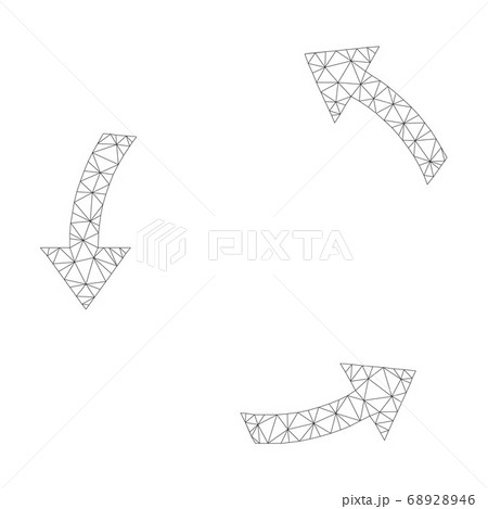 Mesh Vector Rotate Ccw Icon Mesh Vector Rotate Ccw Icon 68928946