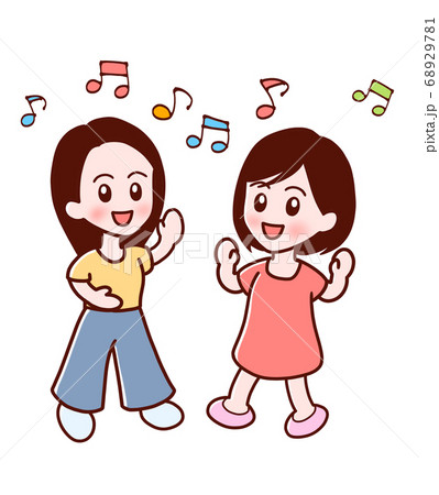 Women Enjoying Music Stock Illustration Women Enjoying Music Stock Illustration