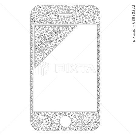 Mesh Vector Best Telephone Icon Mesh Vector Best Telephone Icon 68930222