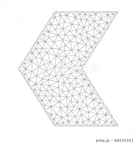 Mesh Vector Direction Left Icon 68930301