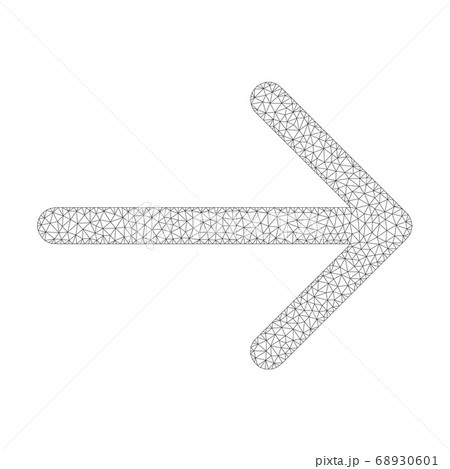 Mesh Vector Arrow Right Icon Mesh Vector Arrow Right Icon 68930601