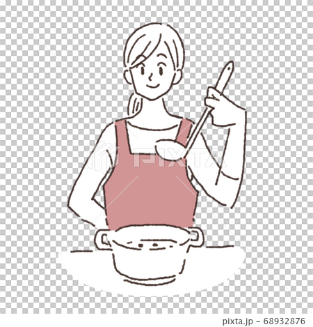 Woman cooking housework Woman cooking housework 68932876