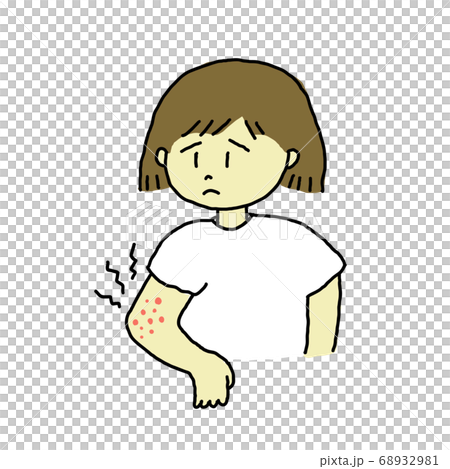 atopy, female, lady - Stock Illustration [68932981] - PIXTA