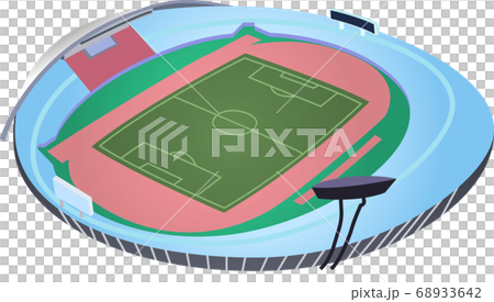 広島広域公園陸上競技場 エディオンスタジアム広島のイラスト素材