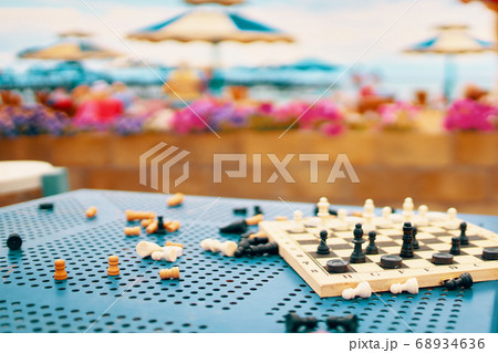 Chess on the table. Chess on the table. 68934636