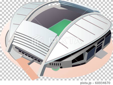 Misaki Park Ball Stadium Noevir Stadium Kobe Stock Illustration