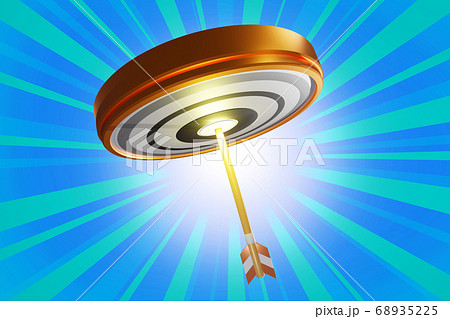 当選イメージ(的と矢：3DCG) 68935225