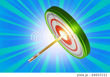 当選イメージ(的と矢：3DCG) 68935232