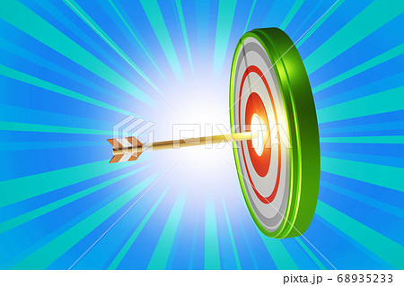 当選イメージ(的と矢：3DCG) 68935233