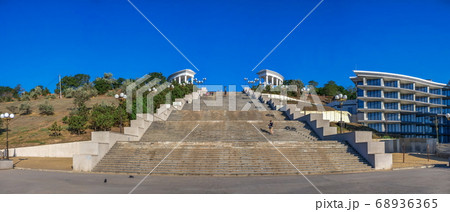 Maritime Stairs in Chernomorsk, Ukraine Maritime Stairs in Chernomorsk, Ukraine 68936365