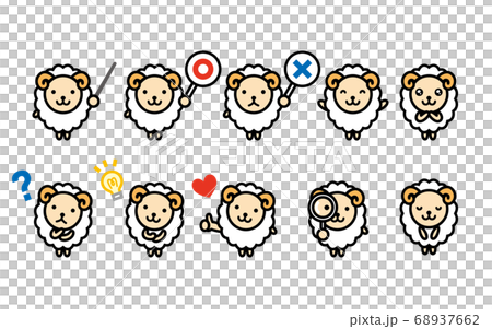 Sheep character set A 68937662