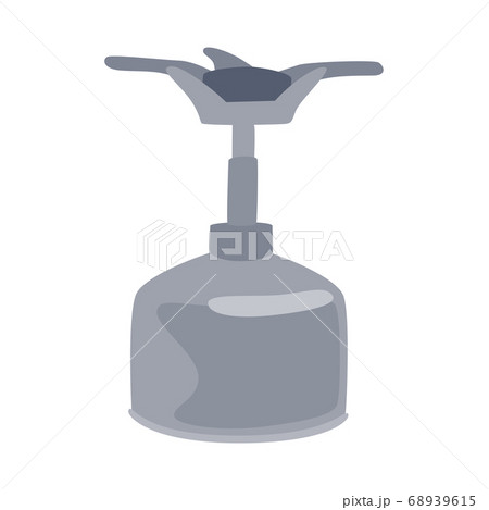 キャンプなどのアウトドアレジャーで使うコンロのイラスト。 68939615