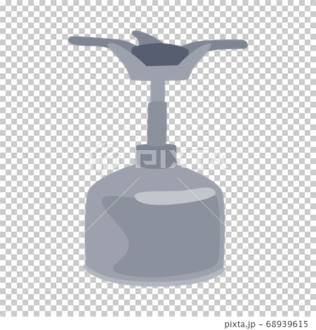 キャンプなどのアウトドアレジャーで使うコンロのイラスト。 68939615