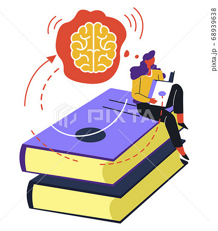 Self education and knowledge obtaining by reading books 68939638