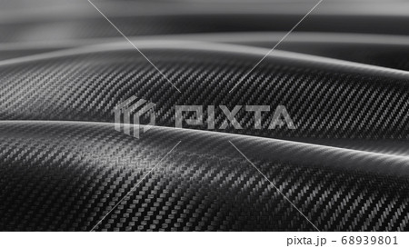 Carbon wave close-up pattern background 68939801