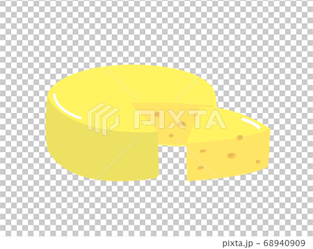 Whole cheese illustration material Whole cheese illustration material 68940909