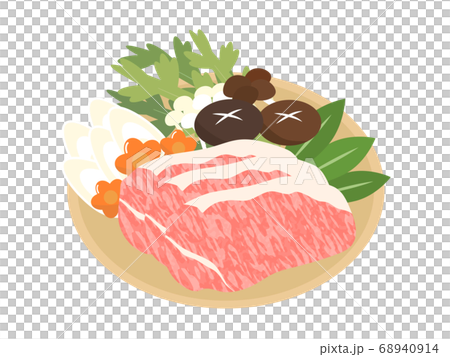 すき焼き 食材のイラスト 68940914