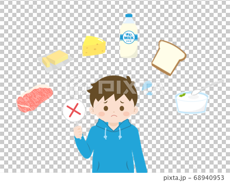 牛奶過敏男孩男孩 68940953