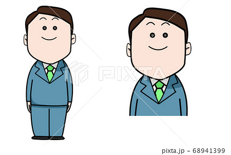 可愛い二頭身男性のイラスト 可愛い二頭身男性のイラスト 68941399