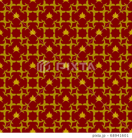 Dark red background with beautiful gold ornaments Dark red background with beautiful gold ornaments 68941601