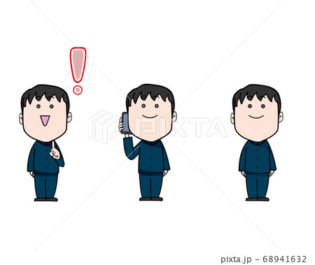 可愛い二頭身の男の子イラスト 68941632