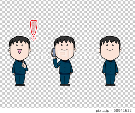可愛い二頭身の男の子イラスト 68941632