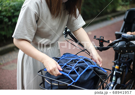 自転車 前 かご ネット