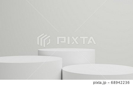 円形の抽象的3DCG画像背景 68942236