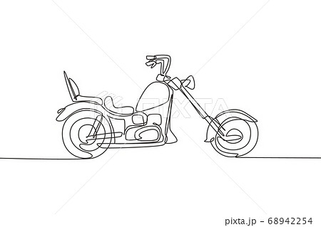 Chopper Motorcycle Drawing Easy