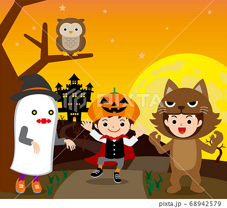 ハロウィン　仮装　子ども 68942579