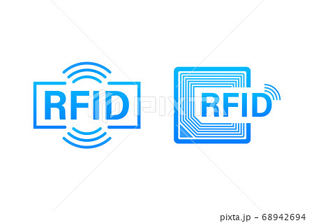 RFID Radio Frequency IDentification. Technology concept. Digital technology. Vector stock illustration. 68942694