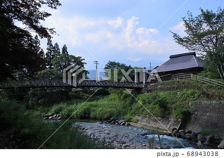大出の吊橋 長野県白馬村 大出の吊橋 長野県白馬村 68943038