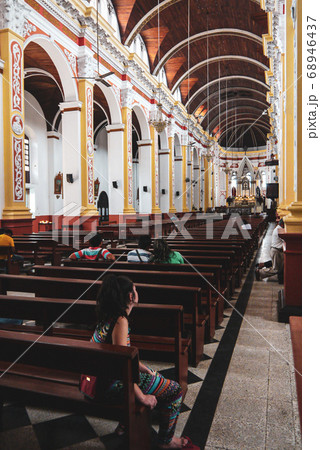 Colorful cathedral in Latin America, Bolivia Colorful cathedral in Latin America, Bolivia 68946437
