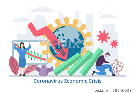 Coronavirus Economic Crisis concept Coronavirus Economic Crisis concept 68946938